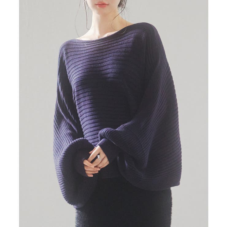 ボートネックドルマンスリーブニット | SAISON DE PAPILLON  | 詳細画像43 