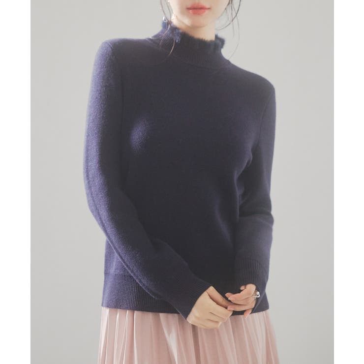 裏起毛ハイネックニットプルオーバー | SAISON DE PAPILLON  | 詳細画像12 