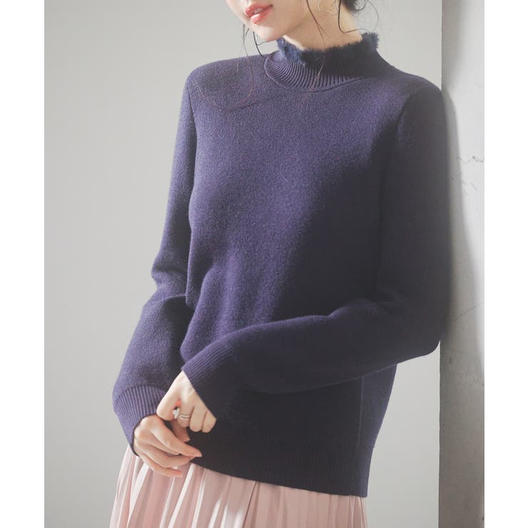 裏起毛ハイネックニットプルオーバー | SAISON DE PAPILLON  | 詳細画像13 