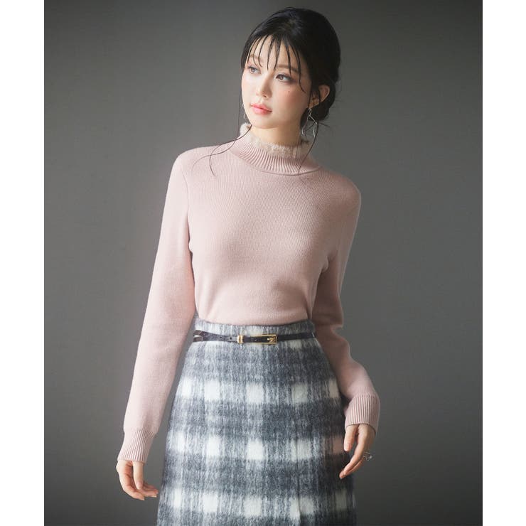 裏起毛ハイネックニットプルオーバー | SAISON DE PAPILLON  | 詳細画像6 