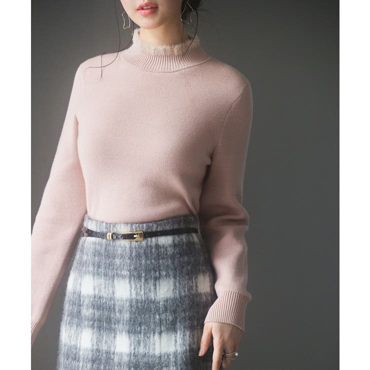 裏起毛ハイネックニットプルオーバー | SAISON DE PAPILLON  | 詳細画像8 