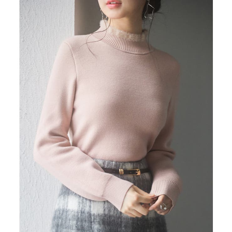 裏起毛ハイネックニットプルオーバー | SAISON DE PAPILLON  | 詳細画像9 