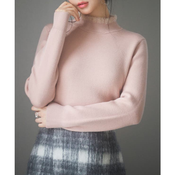 裏起毛ハイネックニットプルオーバー | SAISON DE PAPILLON  | 詳細画像10 