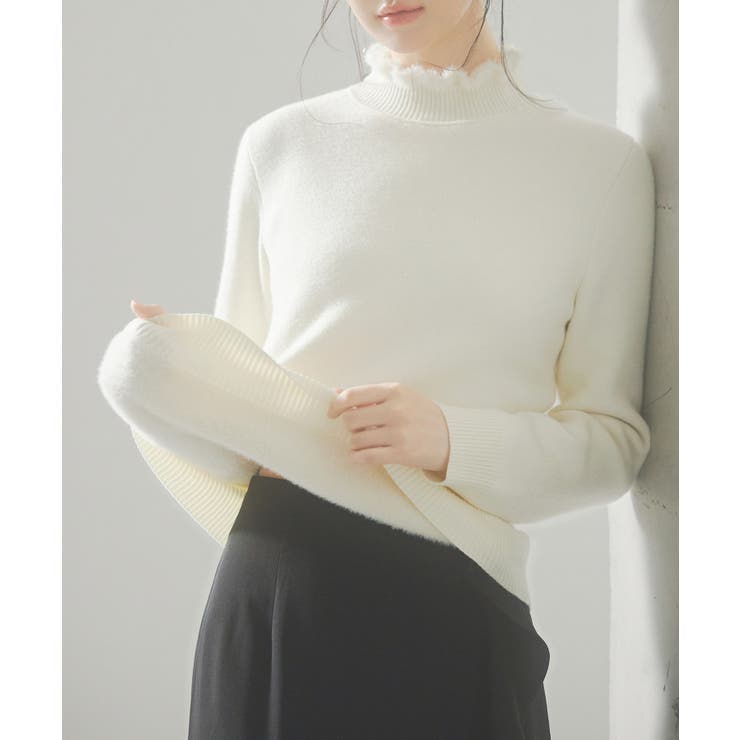 裏起毛ハイネックニットプルオーバー | SAISON DE PAPILLON  | 詳細画像39 