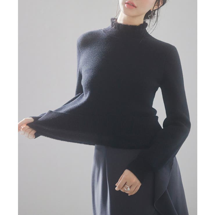 裏起毛ハイネックニットプルオーバー | SAISON DE PAPILLON  | 詳細画像28 