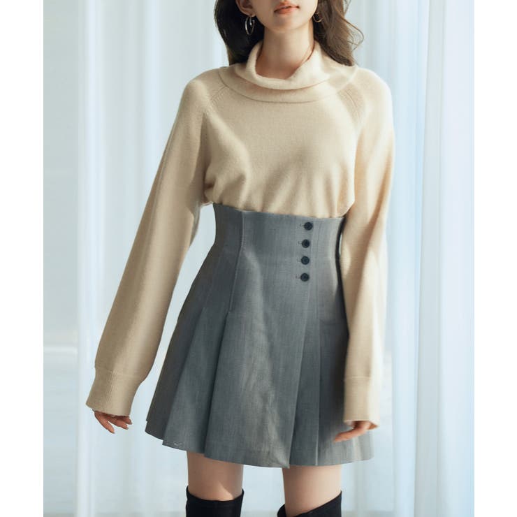 タートルネックニットプルオーバー | SAISON DE PAPILLON  | 詳細画像35 