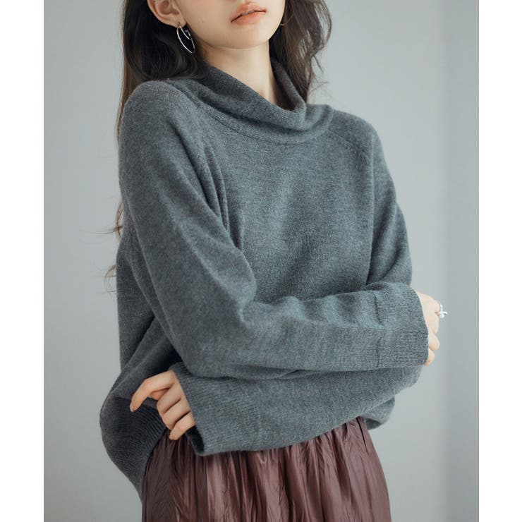 タートルネックニットプルオーバー | SAISON DE PAPILLON  | 詳細画像8 