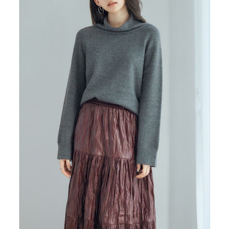 タートルネックニットプルオーバー | SAISON DE PAPILLON  | 詳細画像10 