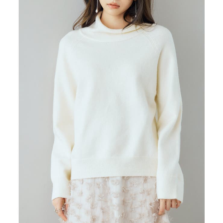 タートルネックニットプルオーバー | SAISON DE PAPILLON  | 詳細画像17 