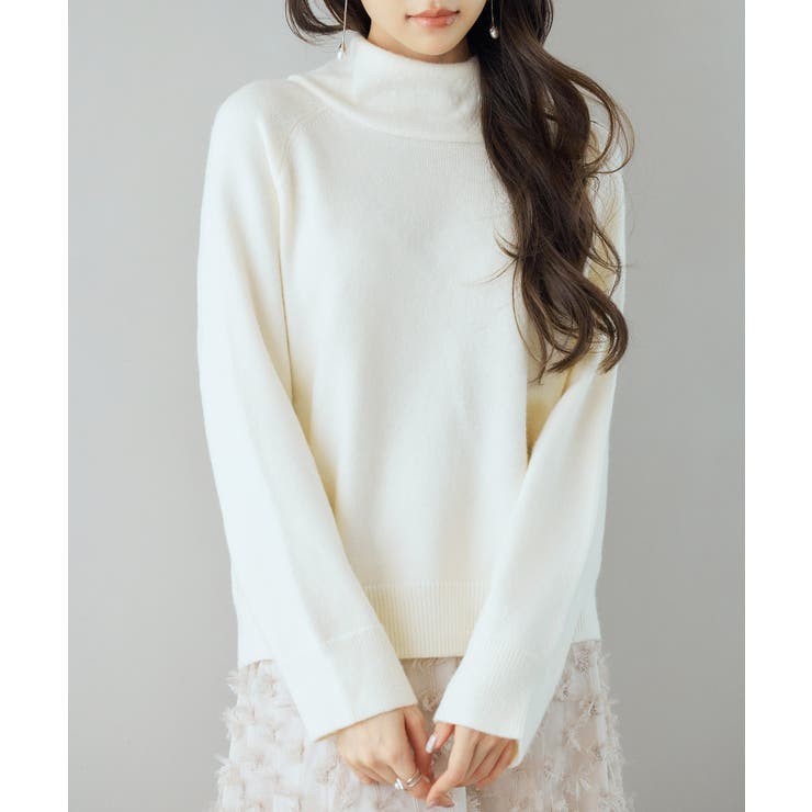 タートルネックニットプルオーバー | SAISON DE PAPILLON  | 詳細画像18 