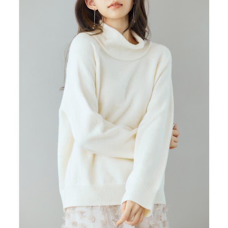 タートルネックニットプルオーバー | SAISON DE PAPILLON  | 詳細画像19 