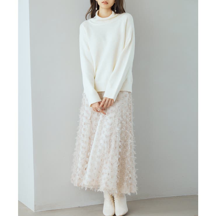 タートルネックニットプルオーバー | SAISON DE PAPILLON  | 詳細画像21 