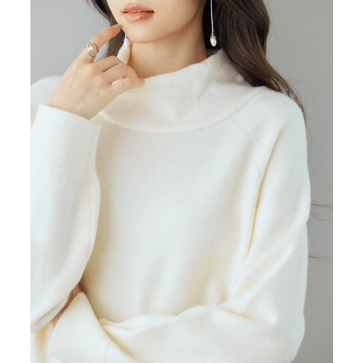 タートルネックニットプルオーバー | SAISON DE PAPILLON  | 詳細画像22 