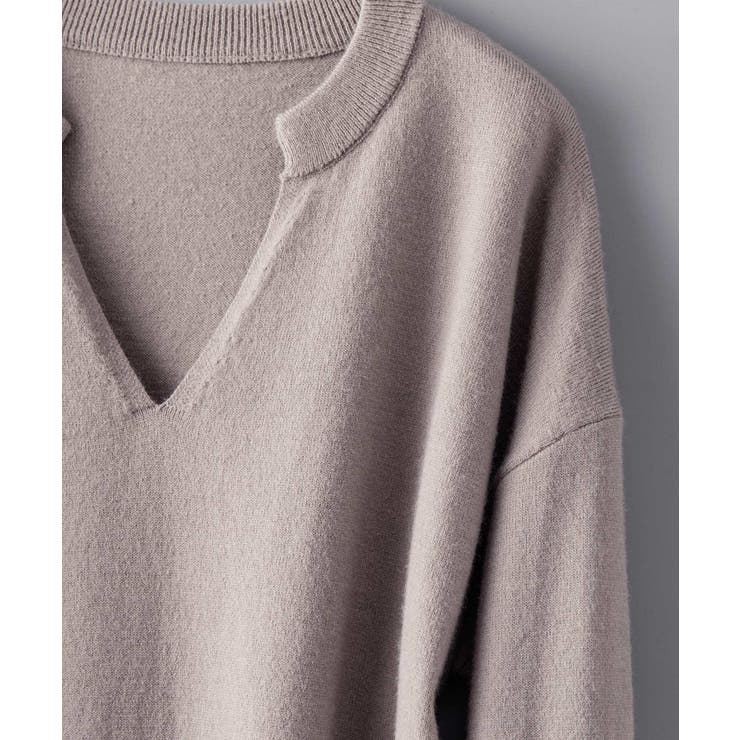 キーネックドロップショルダーニット | SAISON DE PAPILLON  | 詳細画像38 