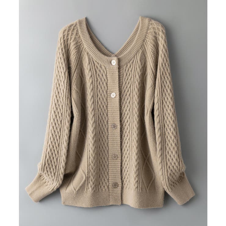 3wayケーブル編みカーディガン | SAISON DE PAPILLON  | 詳細画像40 