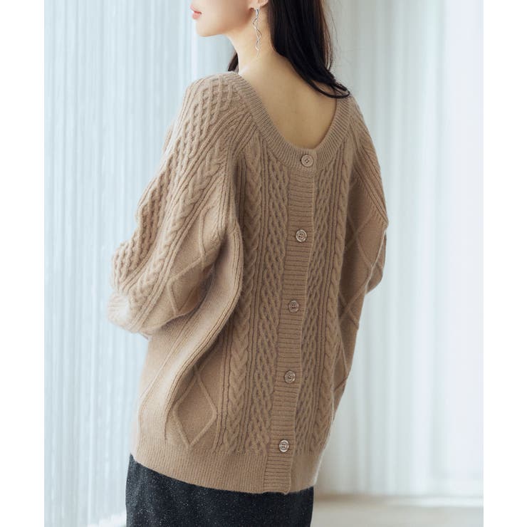 3wayケーブル編みカーディガン | SAISON DE PAPILLON  | 詳細画像35 