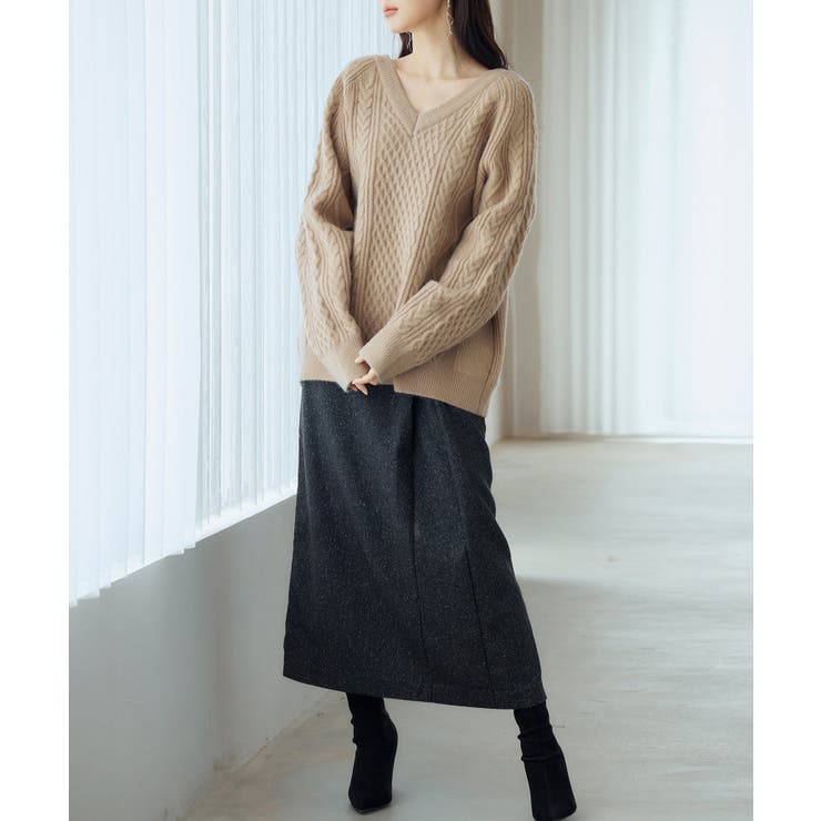 3wayケーブル編みカーディガン | SAISON DE PAPILLON  | 詳細画像36 