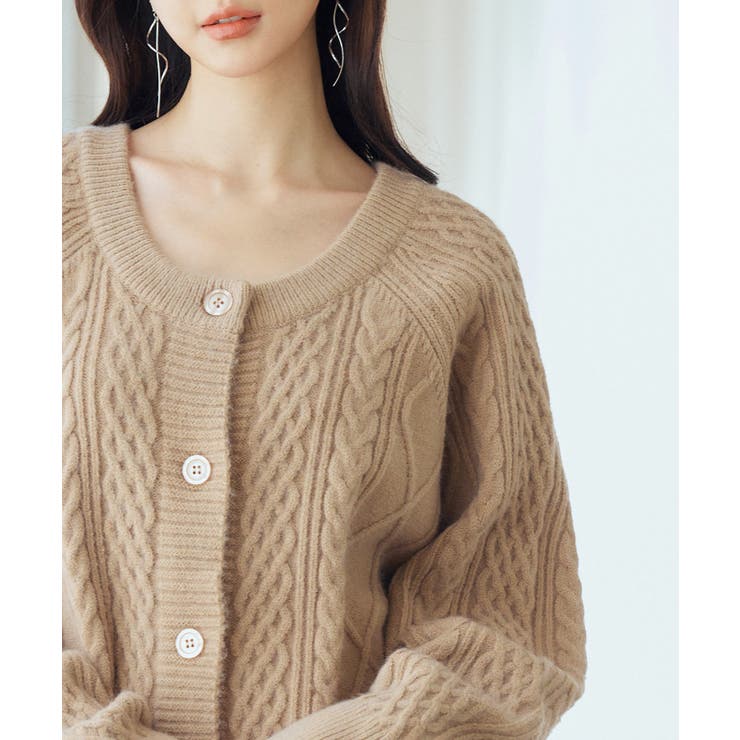 3wayケーブル編みカーディガン | SAISON DE PAPILLON  | 詳細画像37 