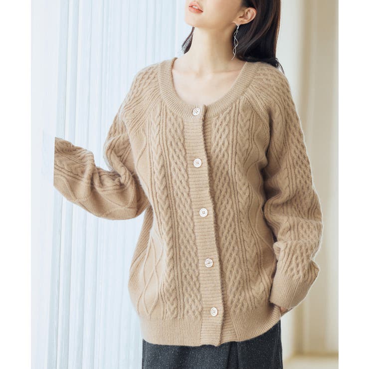 3wayケーブル編みカーディガン | SAISON DE PAPILLON  | 詳細画像27 