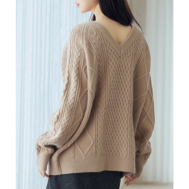 3wayケーブル編みカーディガン | SAISON DE PAPILLON  | 詳細画像30 