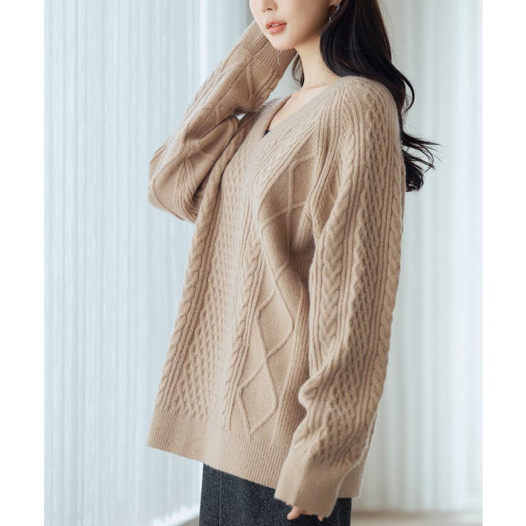 3wayケーブル編みカーディガン | SAISON DE PAPILLON  | 詳細画像34 