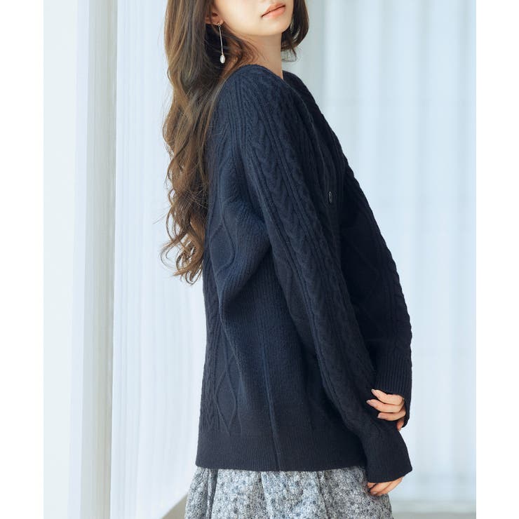 3wayケーブル編みカーディガン | SAISON DE PAPILLON  | 詳細画像11 