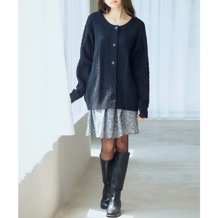 3wayケーブル編みカーディガン | SAISON DE PAPILLON  | 詳細画像12 