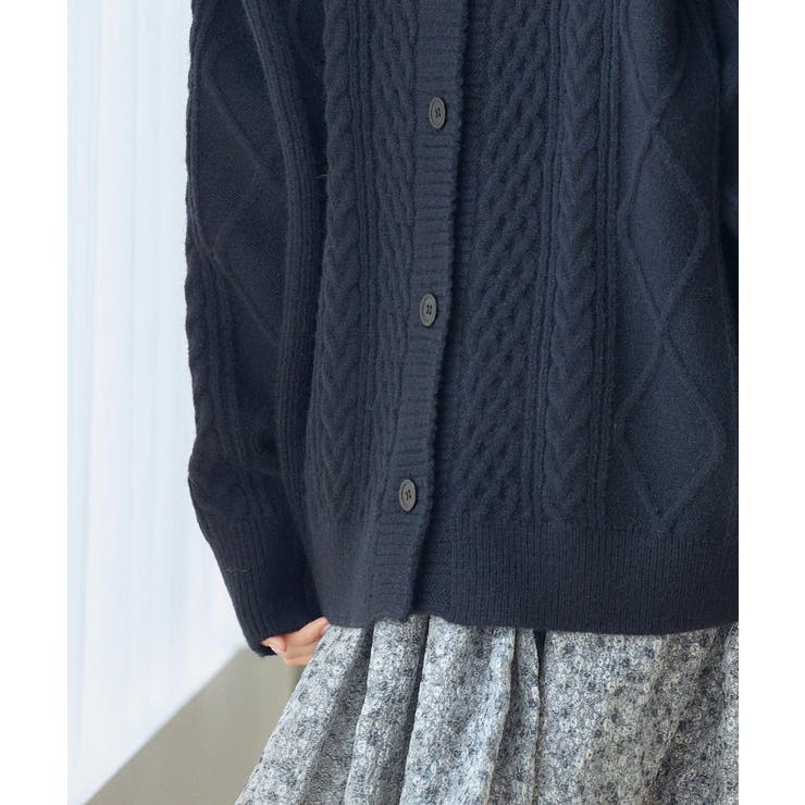 3wayケーブル編みカーディガン | SAISON DE PAPILLON  | 詳細画像16 