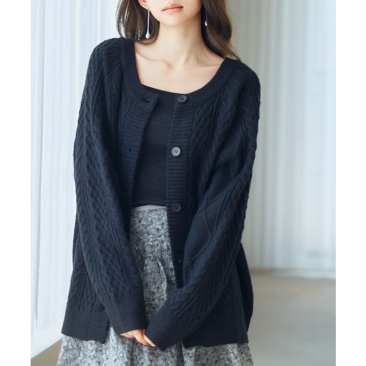 3wayケーブル編みカーディガン | SAISON DE PAPILLON  | 詳細画像9 