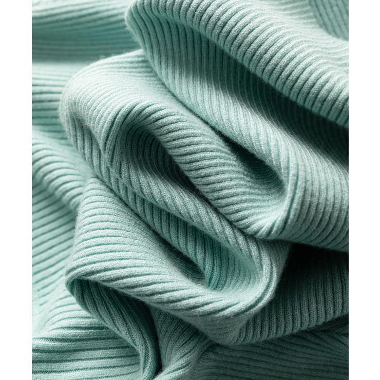 リブ編みポロネックニットプルオーバー | SAISON DE PAPILLON  | 詳細画像26 