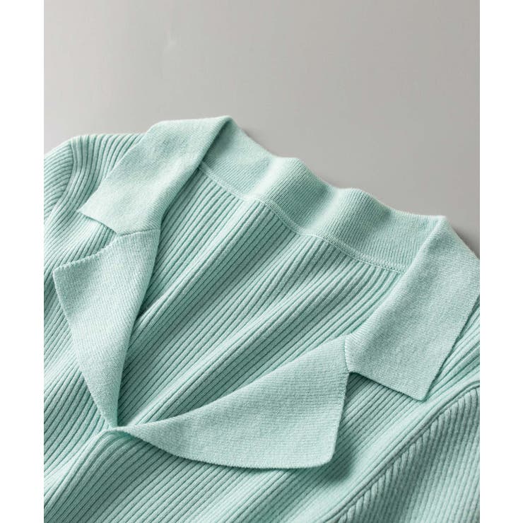 リブ編みポロネックニットプルオーバー | SAISON DE PAPILLON  | 詳細画像27 