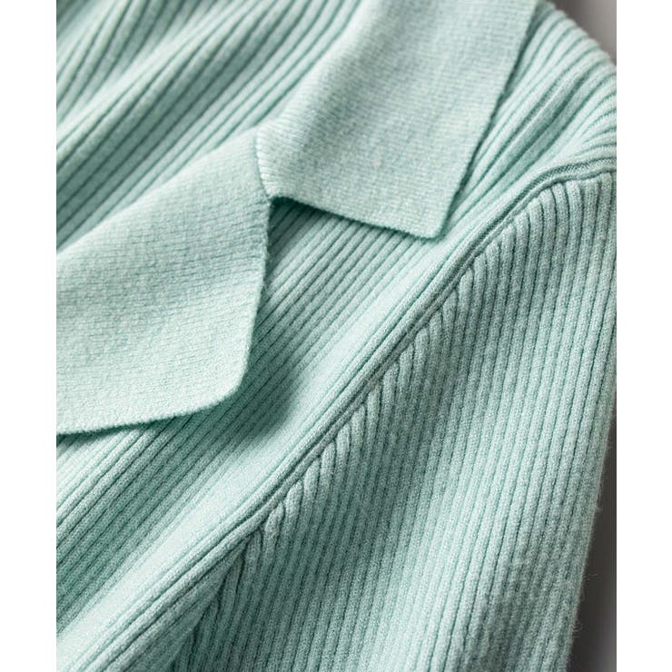 リブ編みポロネックニットプルオーバー | SAISON DE PAPILLON  | 詳細画像28 