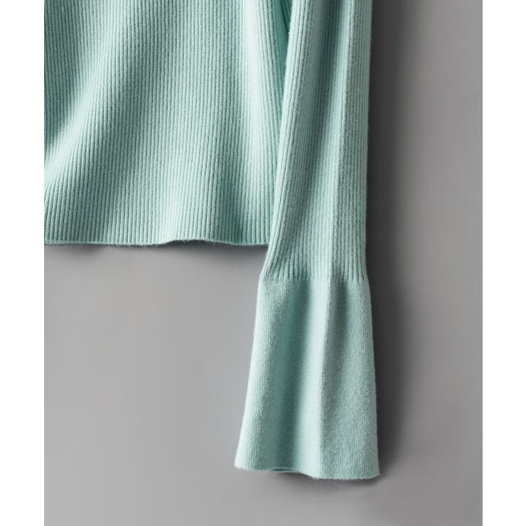 リブ編みポロネックニットプルオーバー | SAISON DE PAPILLON  | 詳細画像29 