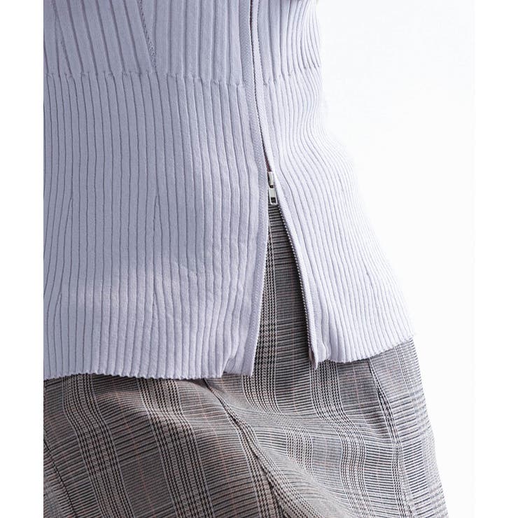 ダブルジップオフショルダーニット | SAISON DE PAPILLON  | 詳細画像8 