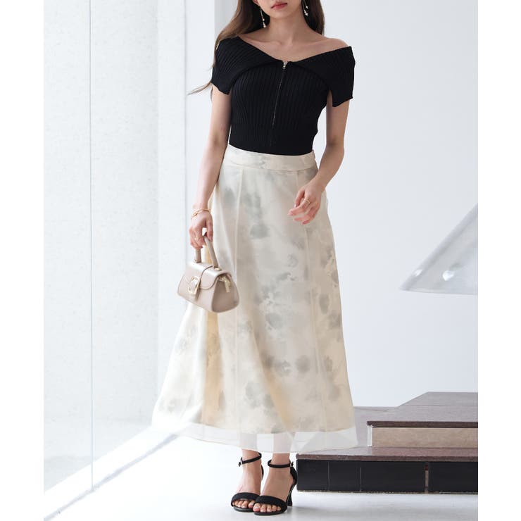 ダブルジップオフショルダーニット | SAISON DE PAPILLON  | 詳細画像20 