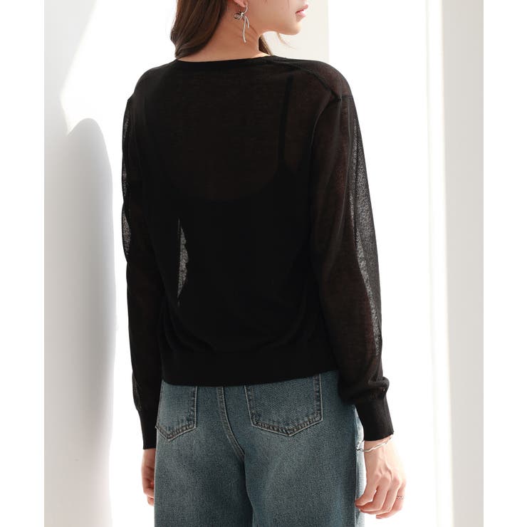 冷房・紫外線対策ニットカーディガン | SAISON DE PAPILLON  | 詳細画像10 