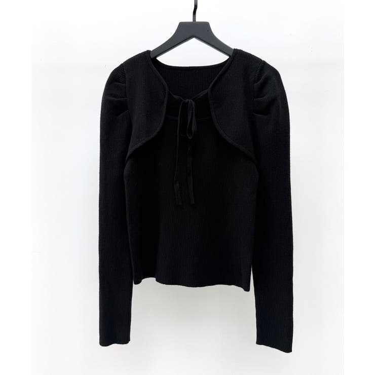 レイヤード風リブ編みニットトップス | SAISON DE PAPILLON  | 詳細画像19 