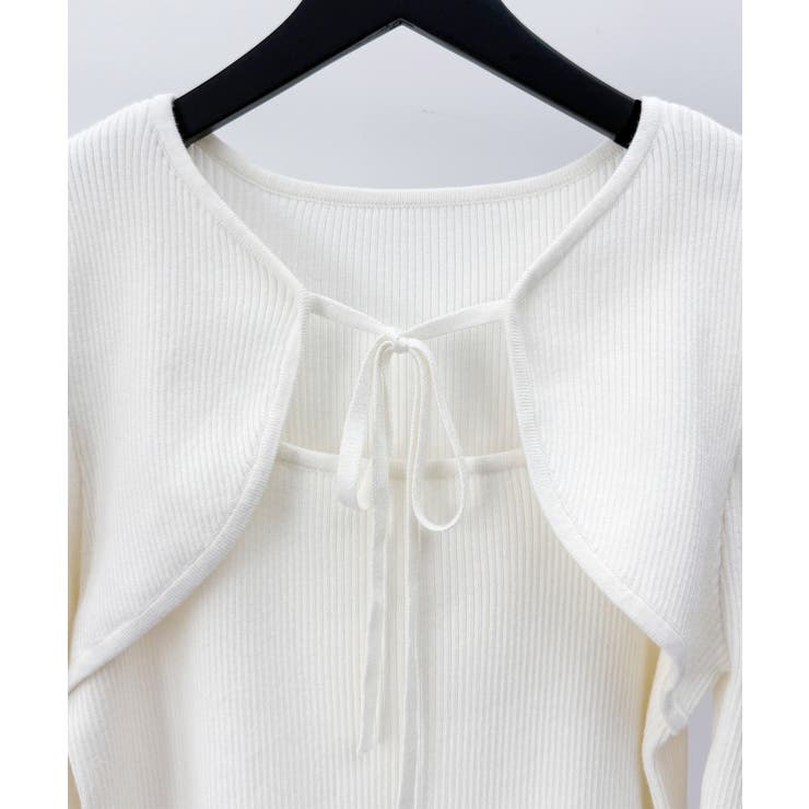 レイヤード風リブ編みニットトップス | SAISON DE PAPILLON  | 詳細画像39 