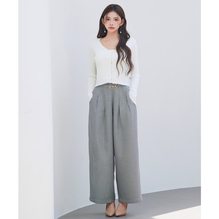 レイヤードランダムリブ編みニットトップス | SAISON DE PAPILLON  | 詳細画像6 