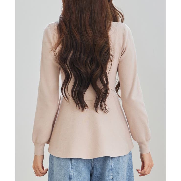 モックネックペプラムニットトップス | SAISON DE PAPILLON  | 詳細画像28 