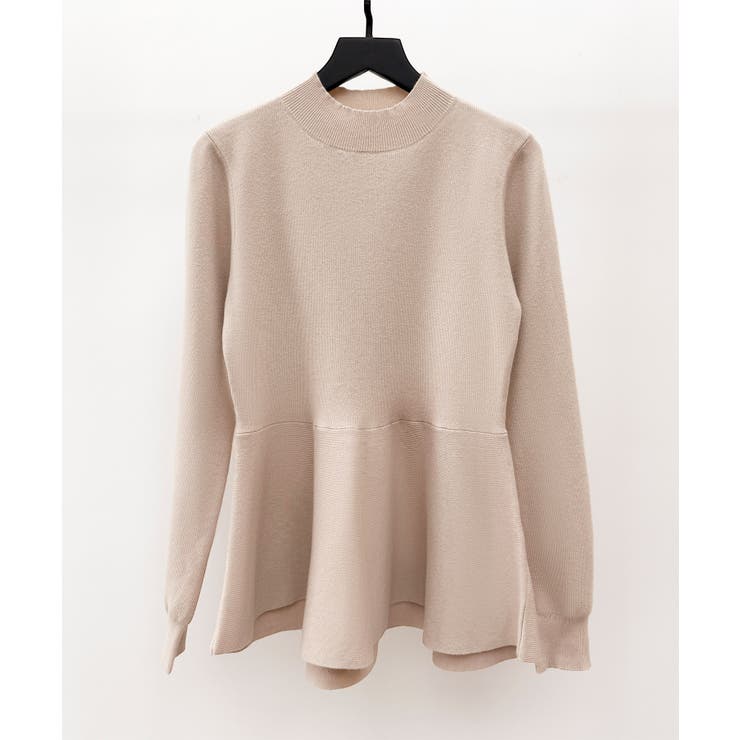 モックネックペプラムニットトップス | SAISON DE PAPILLON  | 詳細画像34 