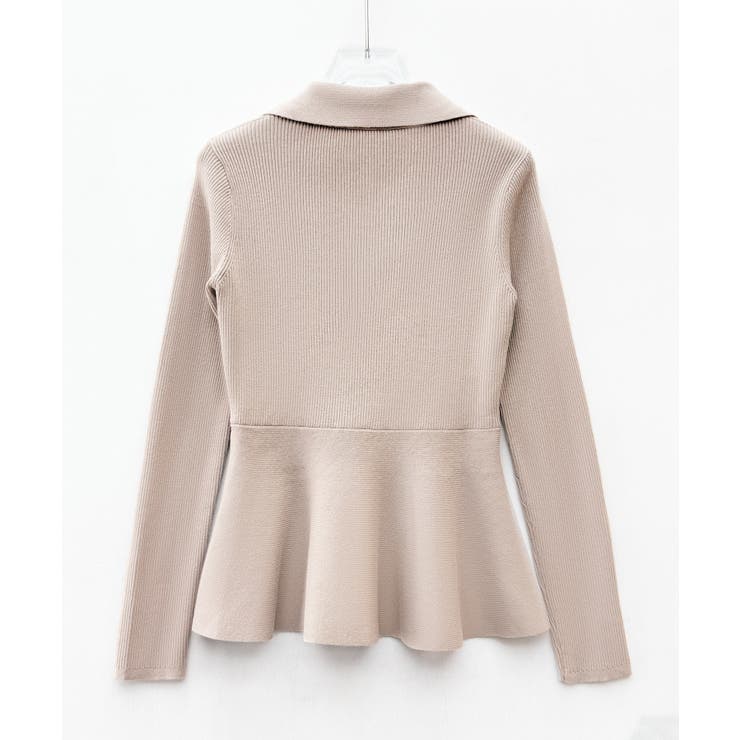 スキッパー・カラーペプラムニットトッブス | SAISON DE PAPILLON  | 詳細画像25 