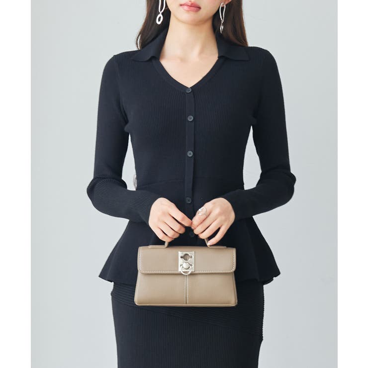 スキッパー・カラーペプラムニットトッブス | SAISON DE PAPILLON  | 詳細画像22 