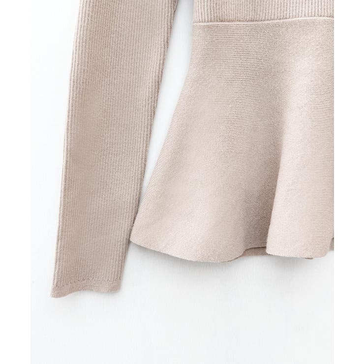 スキッパー・カラーペプラムニットトッブス | SAISON DE PAPILLON  | 詳細画像29 