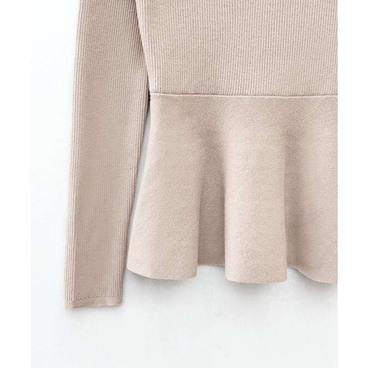 スキッパー・カラーペプラムニットトッブス | SAISON DE PAPILLON  | 詳細画像30 