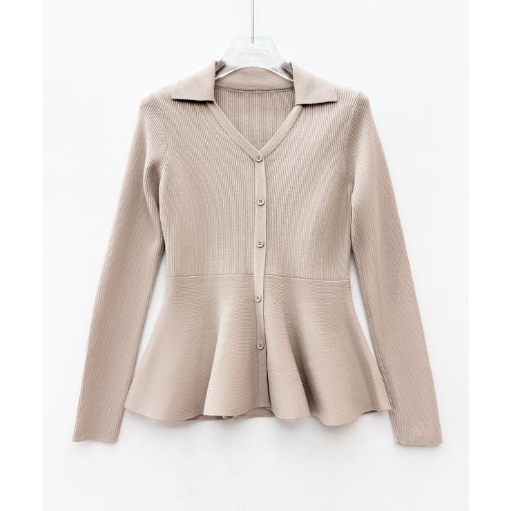 スキッパー・カラーペプラムニットトッブス | SAISON DE PAPILLON  | 詳細画像24 