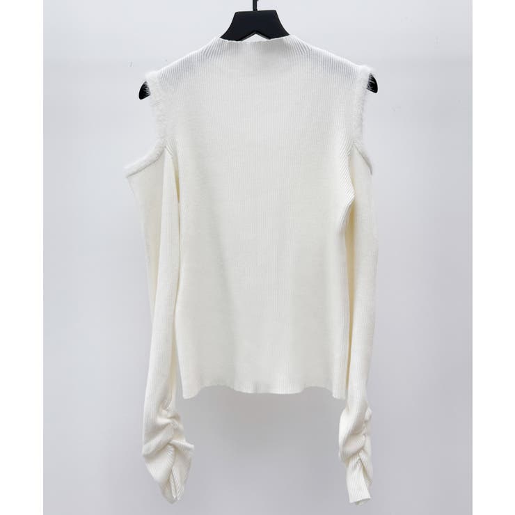 カットアウェイ・ショルダーボトルネックリブニット | SAISON DE PAPILLON  | 詳細画像37 