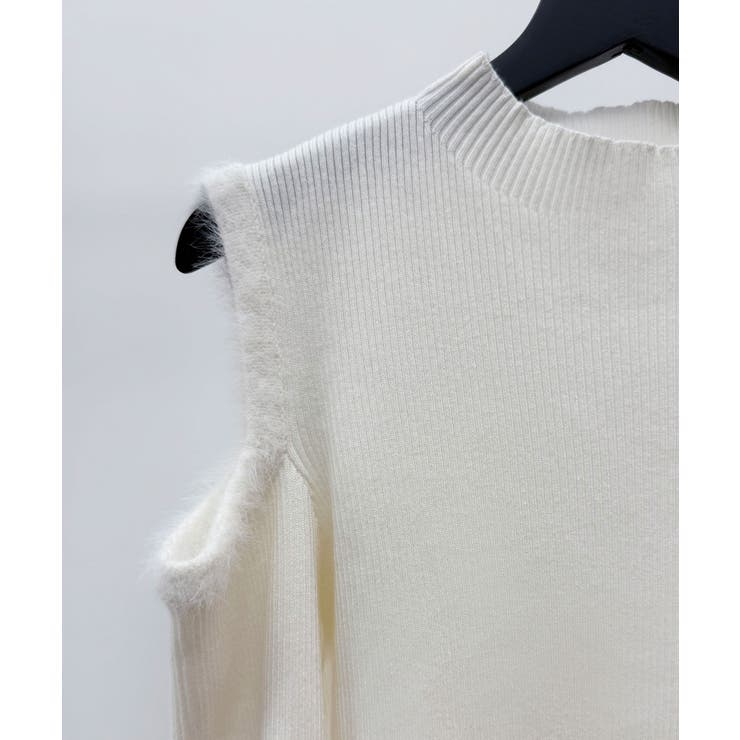 カットアウェイ・ショルダーボトルネックリブニット | SAISON DE PAPILLON  | 詳細画像39 