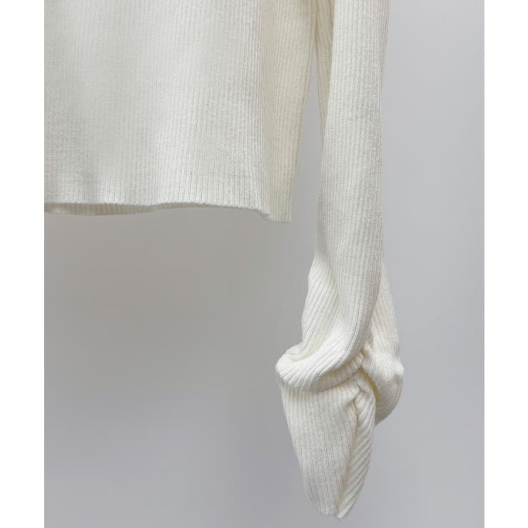 カットアウェイ・ショルダーボトルネックリブニット | SAISON DE PAPILLON  | 詳細画像40 