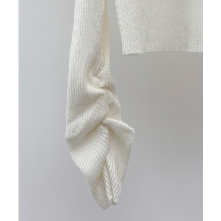 カットアウェイ・ショルダーボトルネックリブニット | SAISON DE PAPILLON  | 詳細画像41 